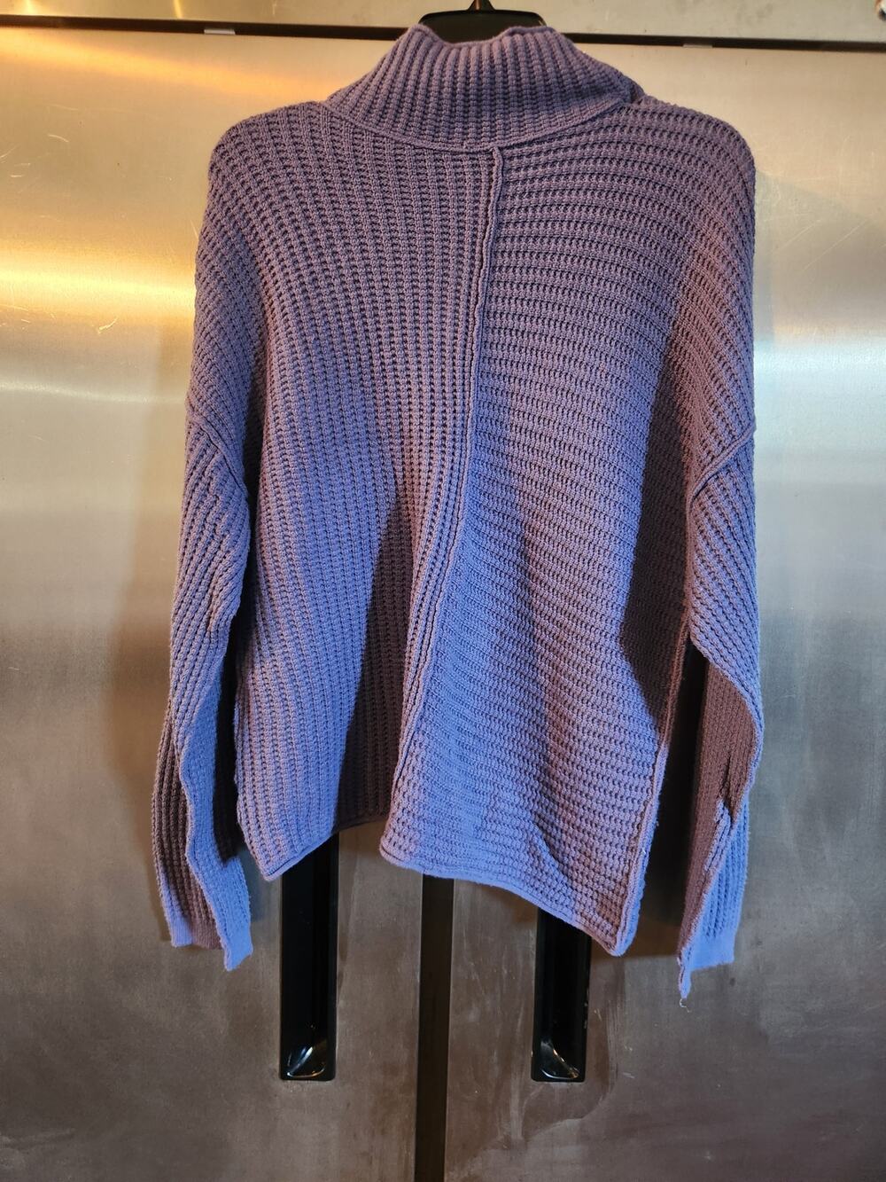 Sonoma Goods for Life Women's Periwinkle Mock Neck Sweater L